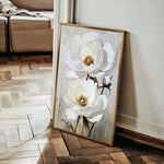Floral 1562 Canvas Art 60 x 40 cm / Black
