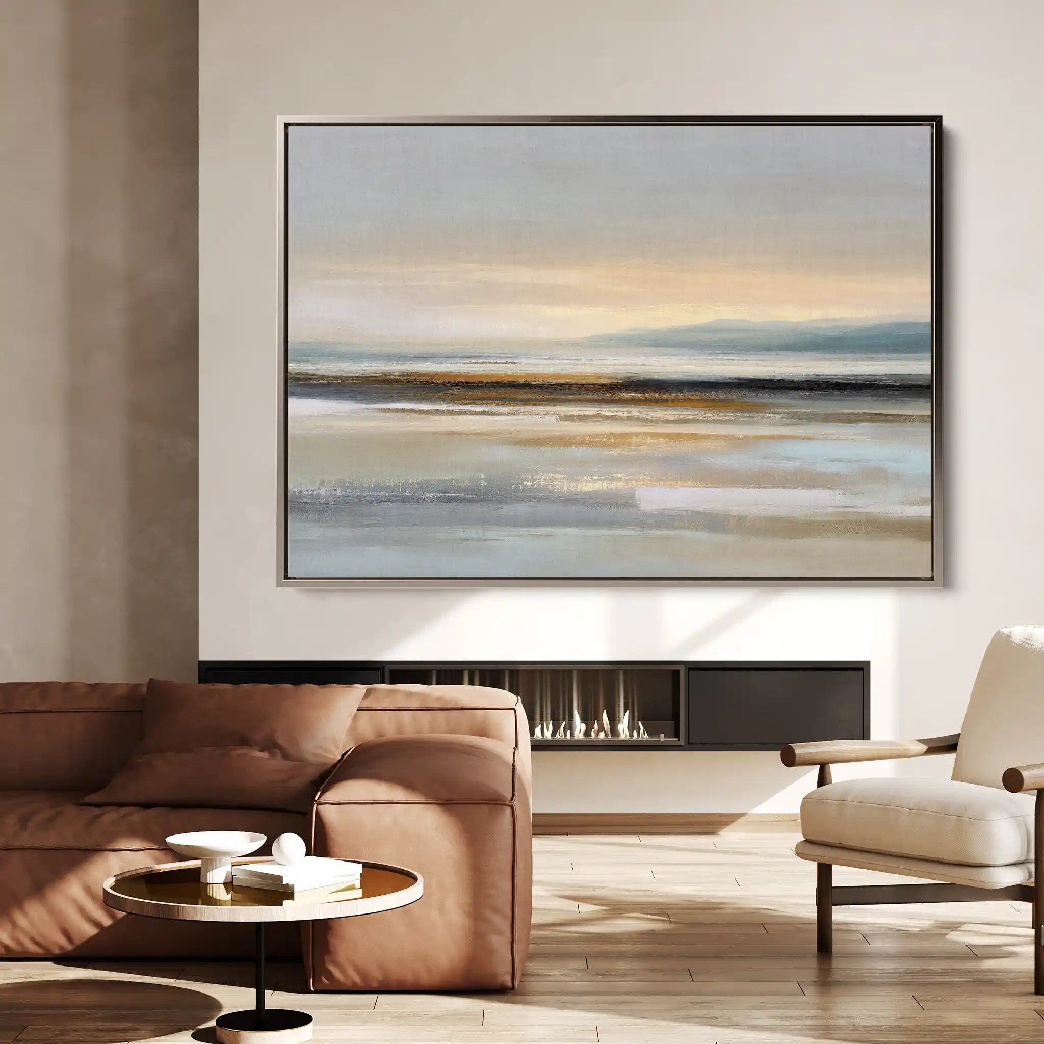Abstract 1564 Canvas Art 60 x 40 cm / Black