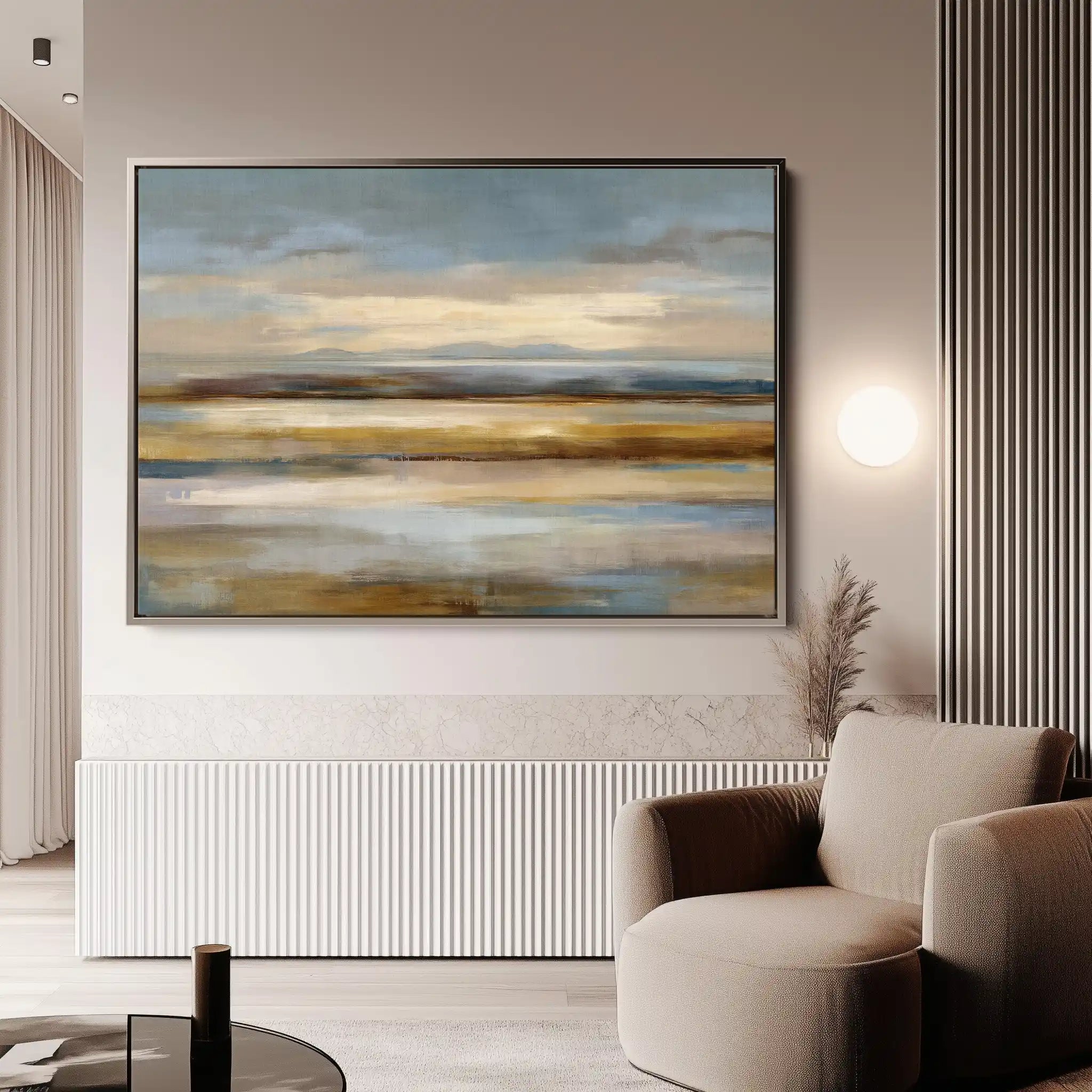 Abstract 1565 Canvas Art 60 x 40 cm / Black
