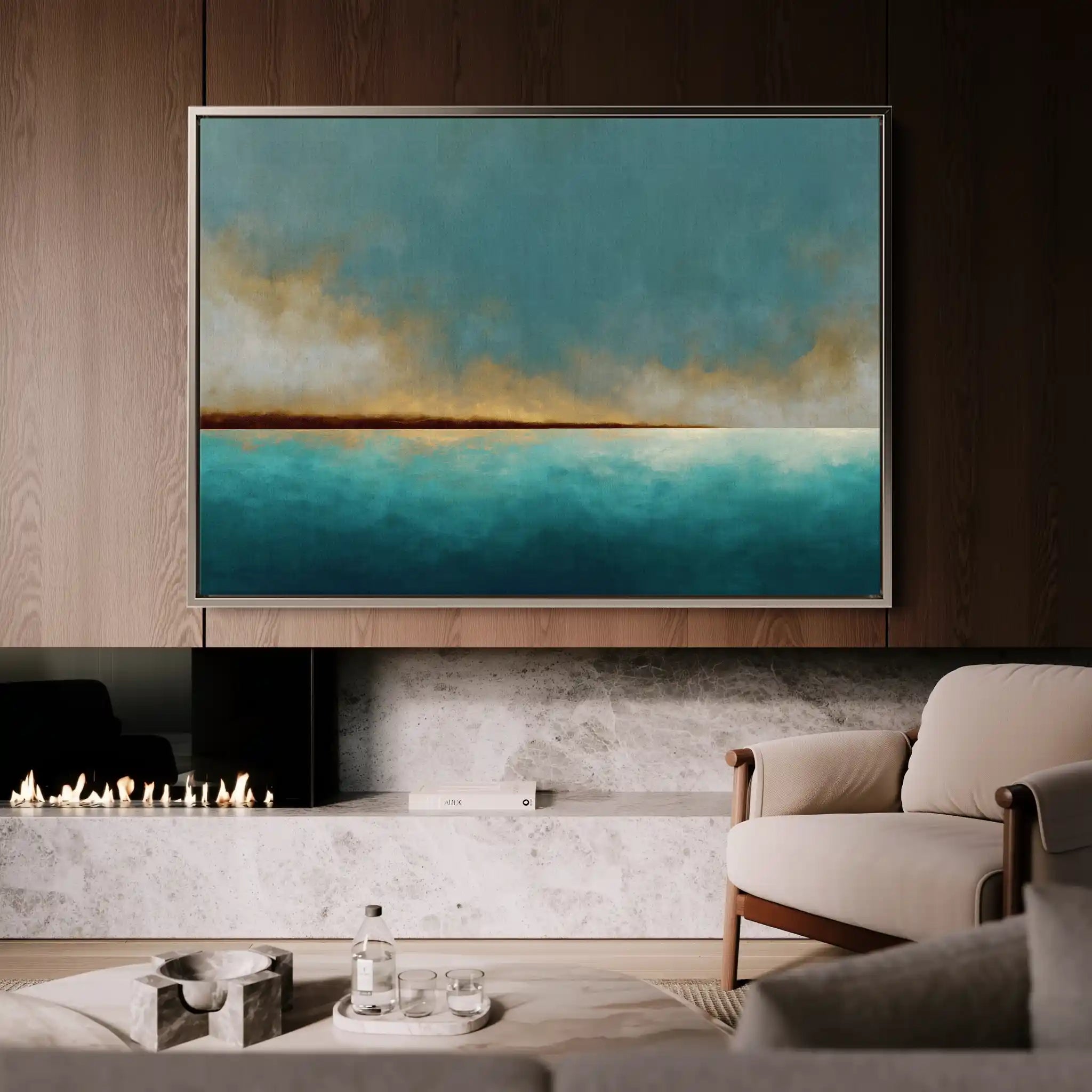 Abstract 1569 Canvas Art 60 x 40 cm / Black