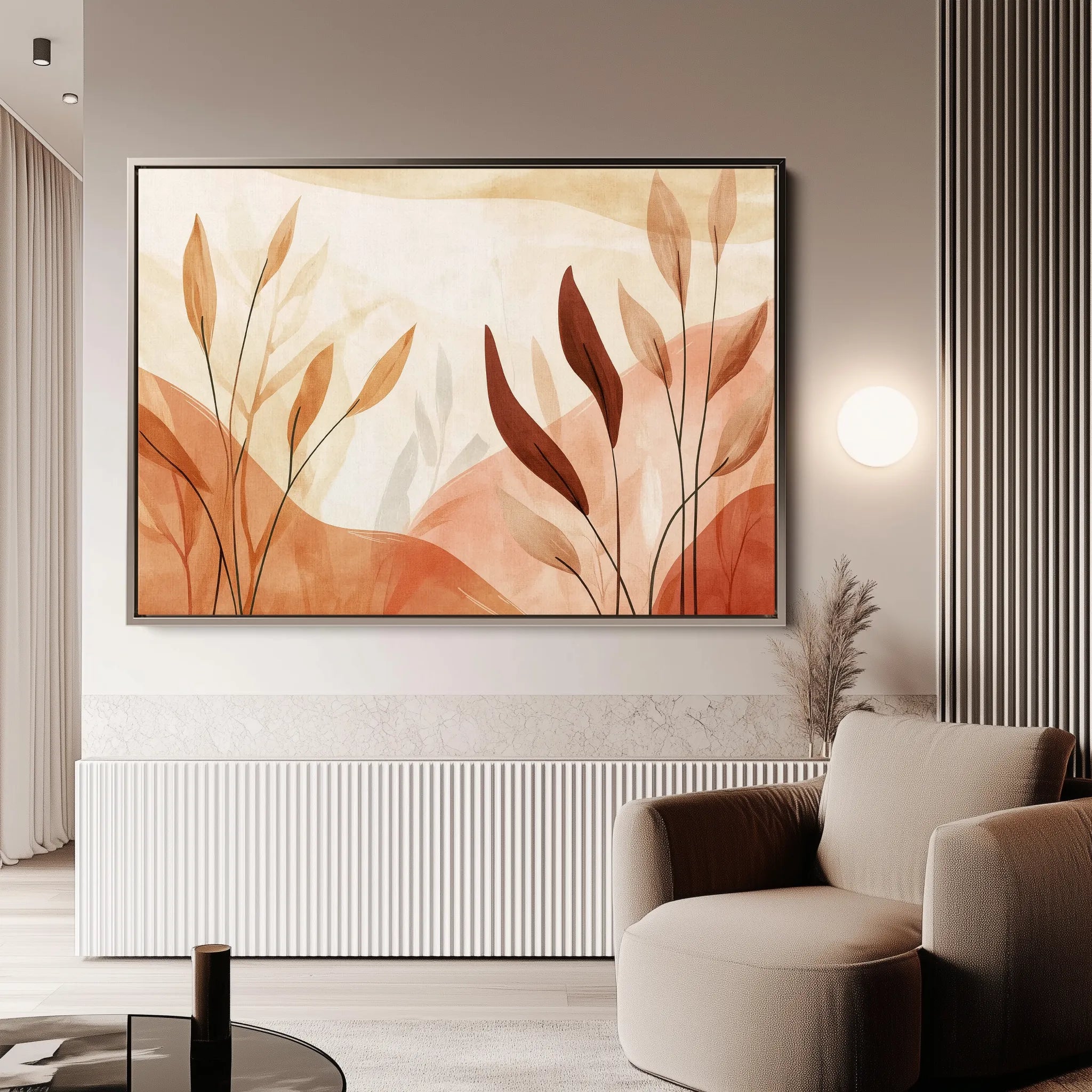 Boho 157 Canvas Art 60 x 40 cm / Black