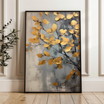 Floral 157 Canvas Art 60 x 40 cm / Black