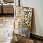 Floral 157 Canvas Art 60 x 40 cm / Black
