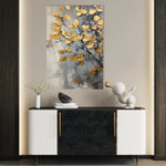 Floral 157 Canvas Art 60 x 40 cm / Black