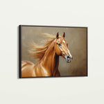 Horses 157 Canvas Art 60 x 40 cm / Black