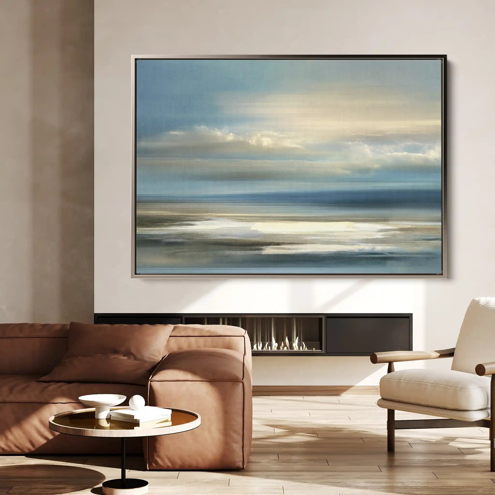 Abstract 1570 Canvas Art 60 x 40 cm / Black