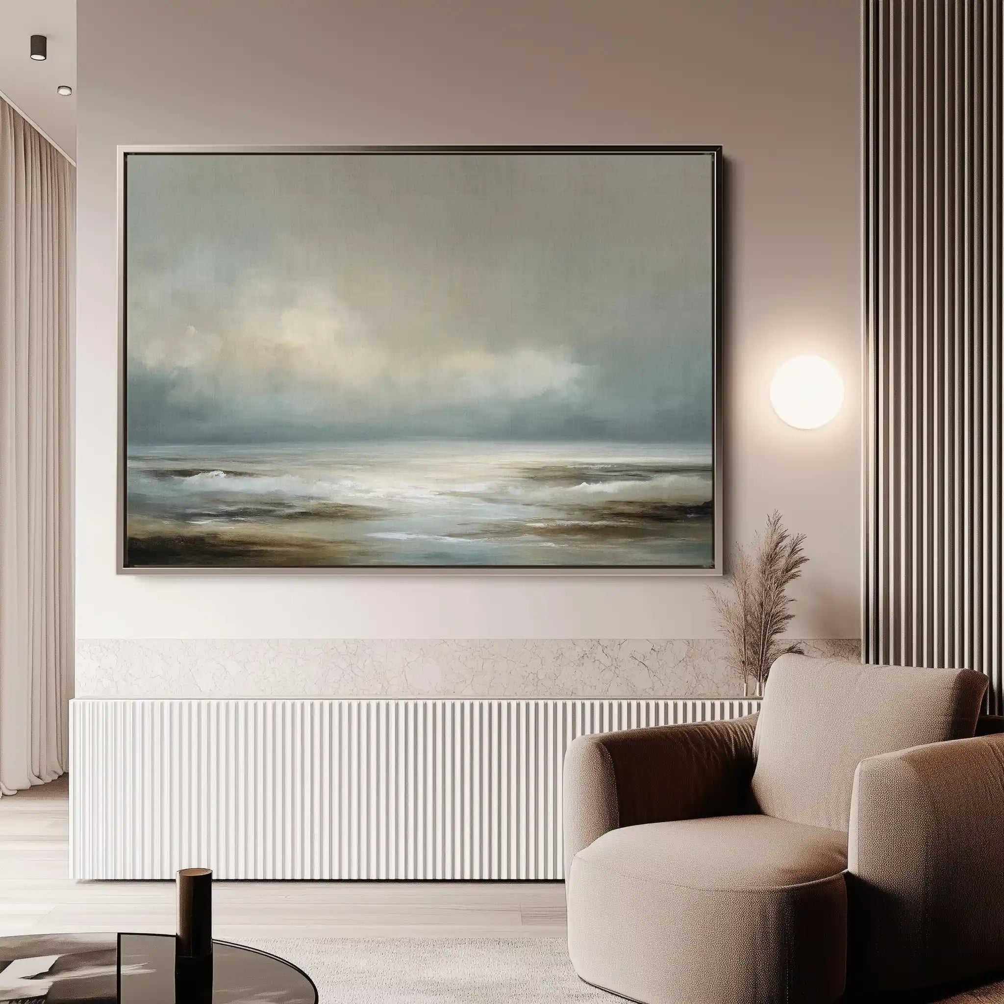 Abstract 1574 Canvas Art 60 x 40 cm / Black