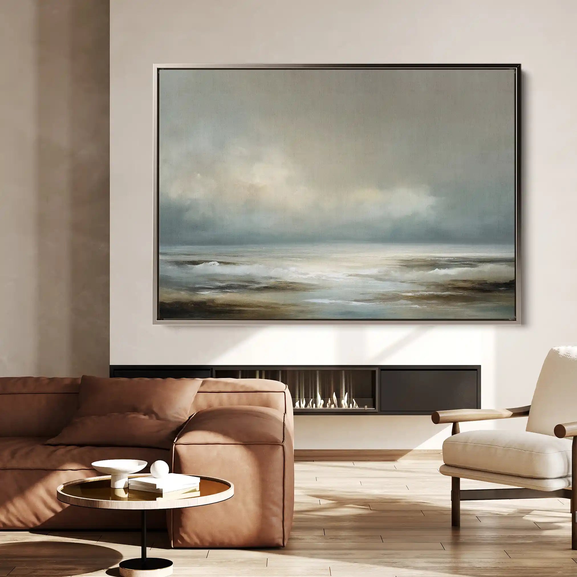 Abstract 1574 Canvas Art 60 x 40 cm / Black
