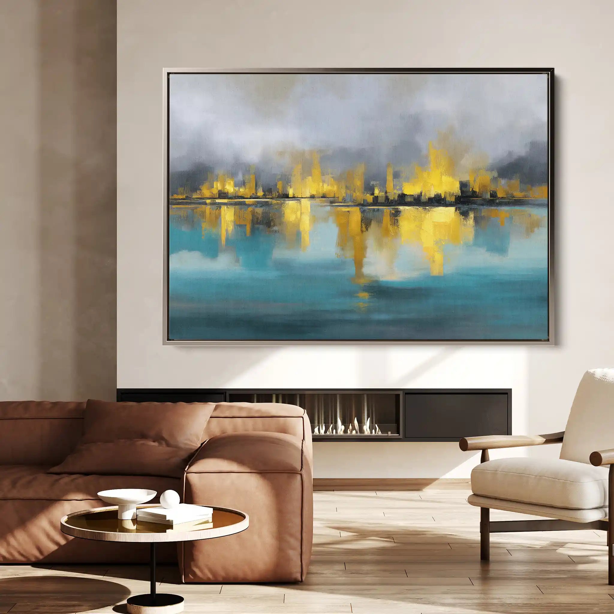 Abstract 1576 Canvas Art 60 x 40 cm / Black