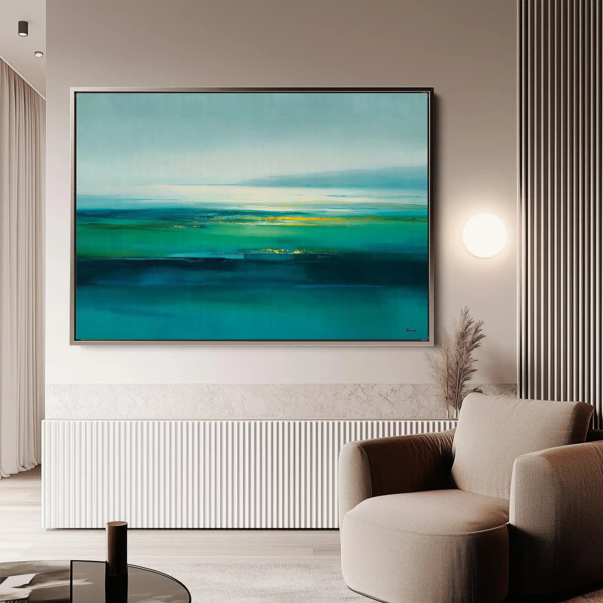 Abstract 1577 Canvas Art 60 x 40 cm / Black