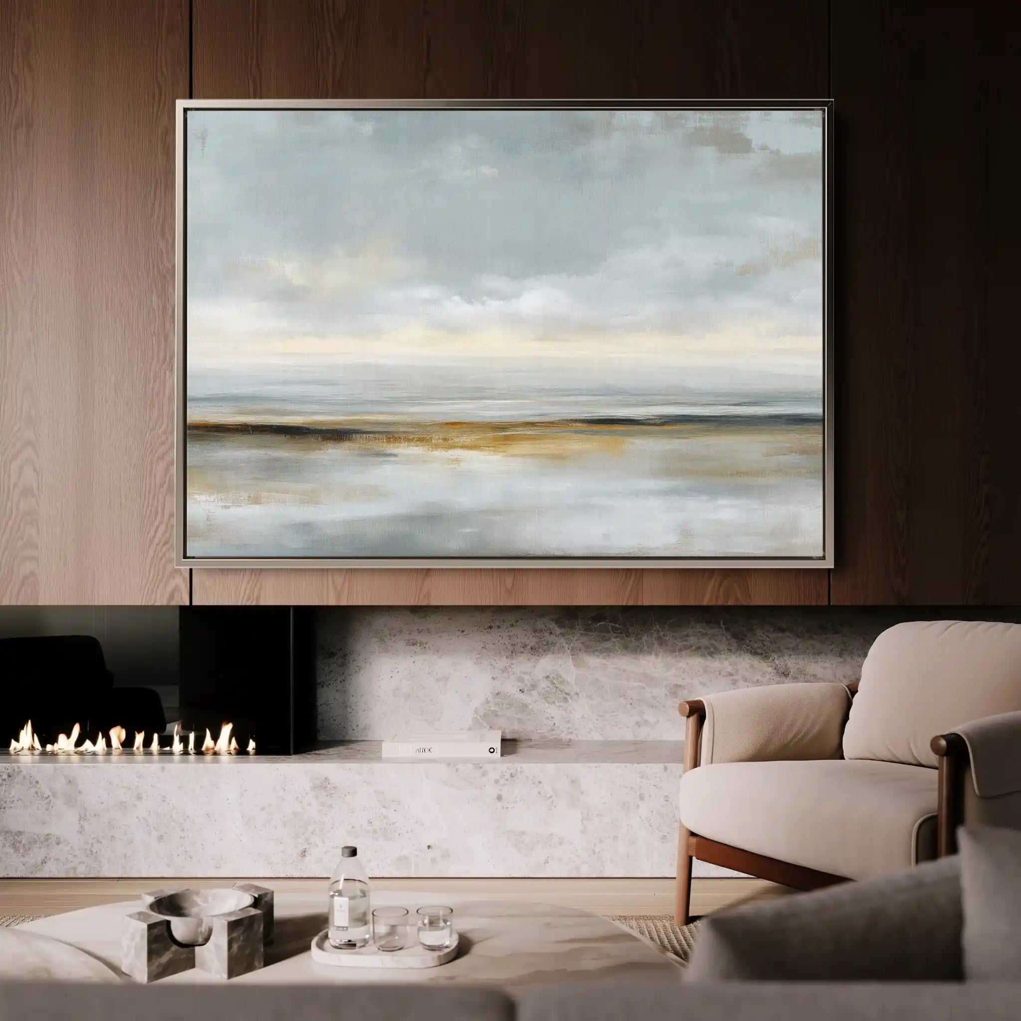 Abstract 1578 Canvas Art 60 x 40 cm / Black
