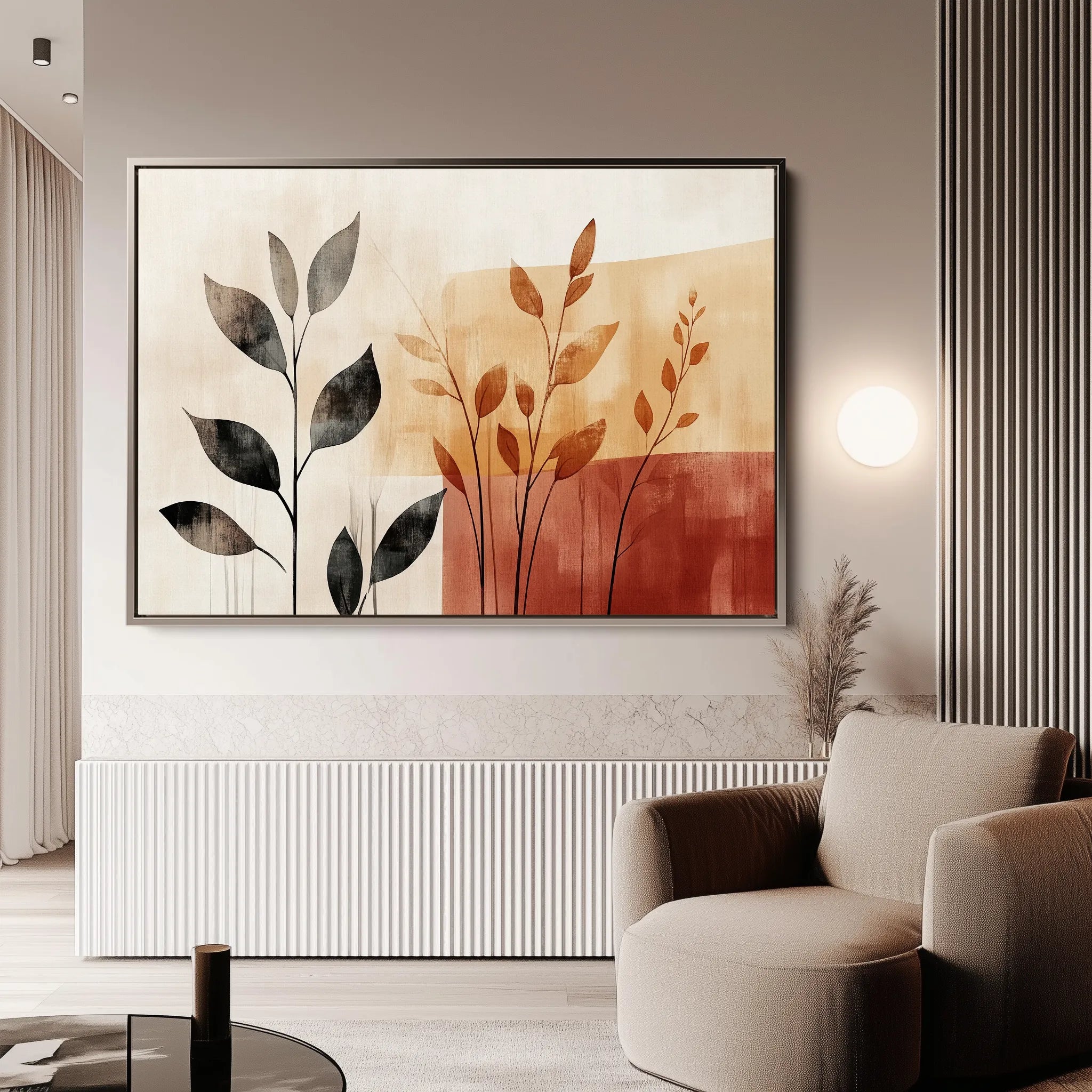Boho 158 Canvas Art 60 x 40 cm / Black