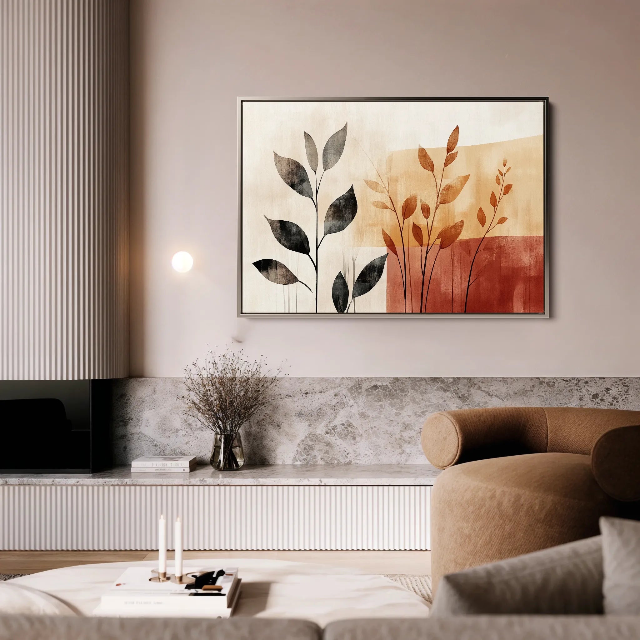 Boho 158 Canvas Art 60 x 40 cm / Black