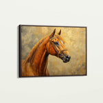Horses 158 Canvas Art 60 x 40 cm / Black