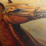 Horses 158 Canvas Art 60 x 40 cm / Black