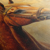 Horses 158 Canvas Art 60 x 40 cm / Black