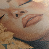 Portrait 158 Canvas Art 60 x 40 cm / Black