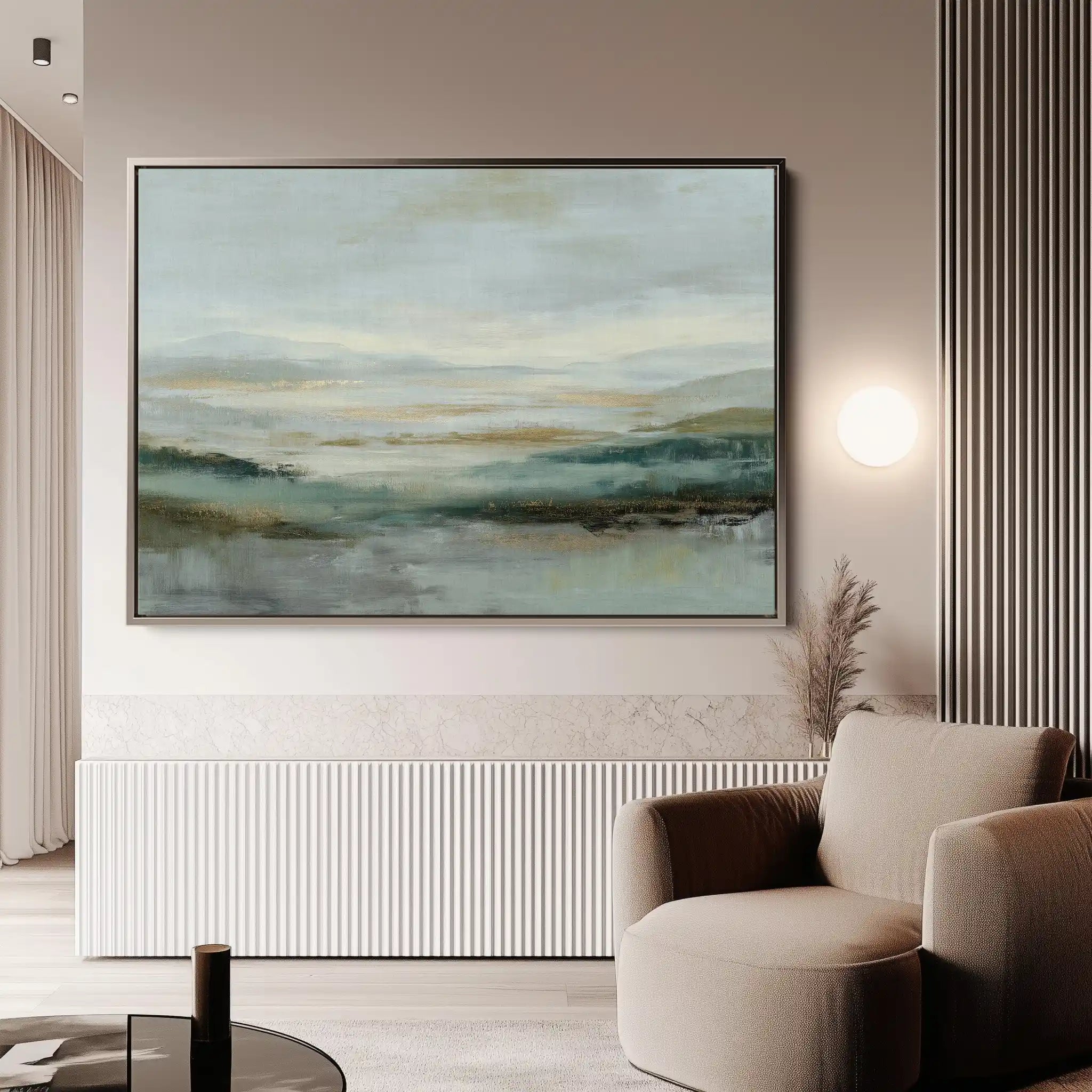 Abstract 1580 Canvas Art 60 x 40 cm / Black