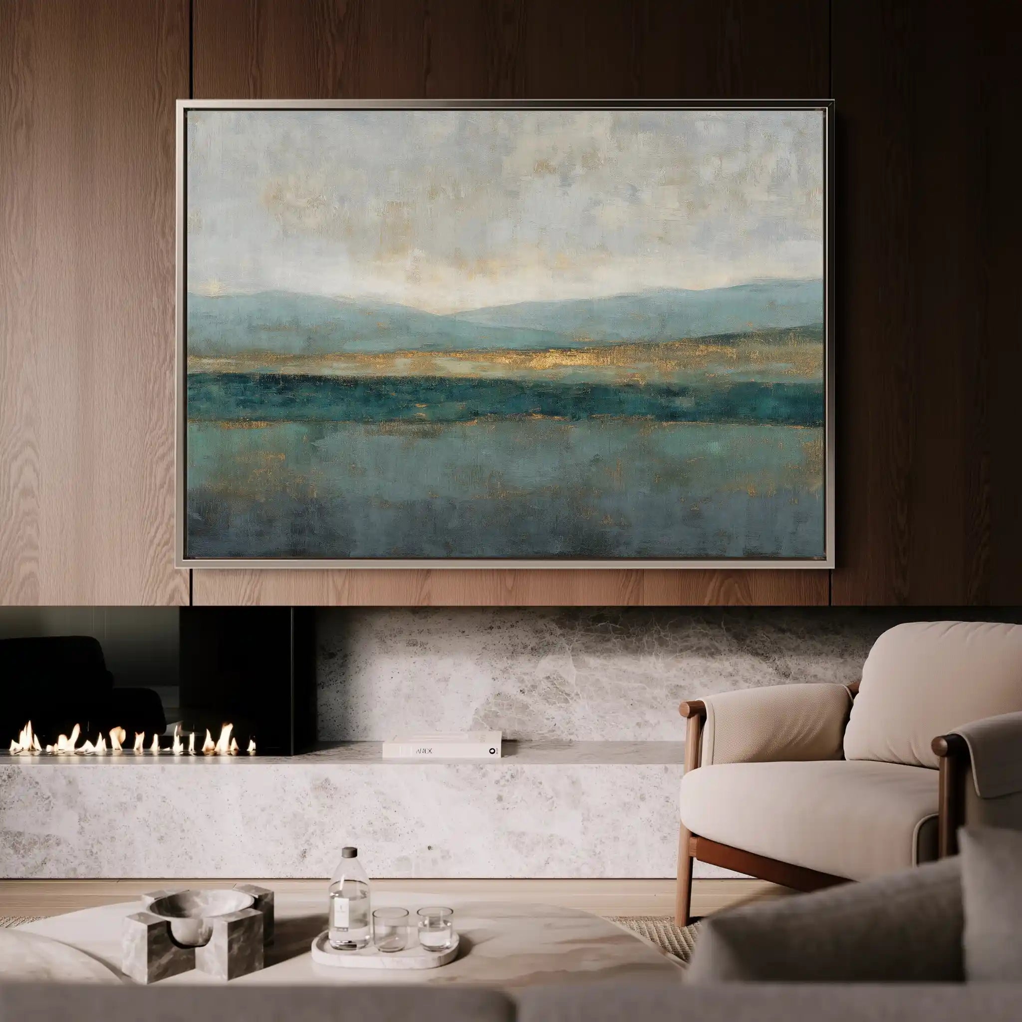 Abstract 1581 Canvas Art 60 x 40 cm / Black