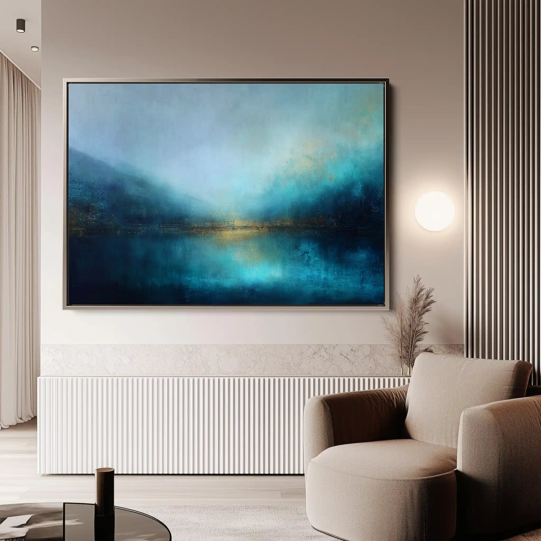 Abstract 1583 Canvas Art 60 x 40 cm / Black