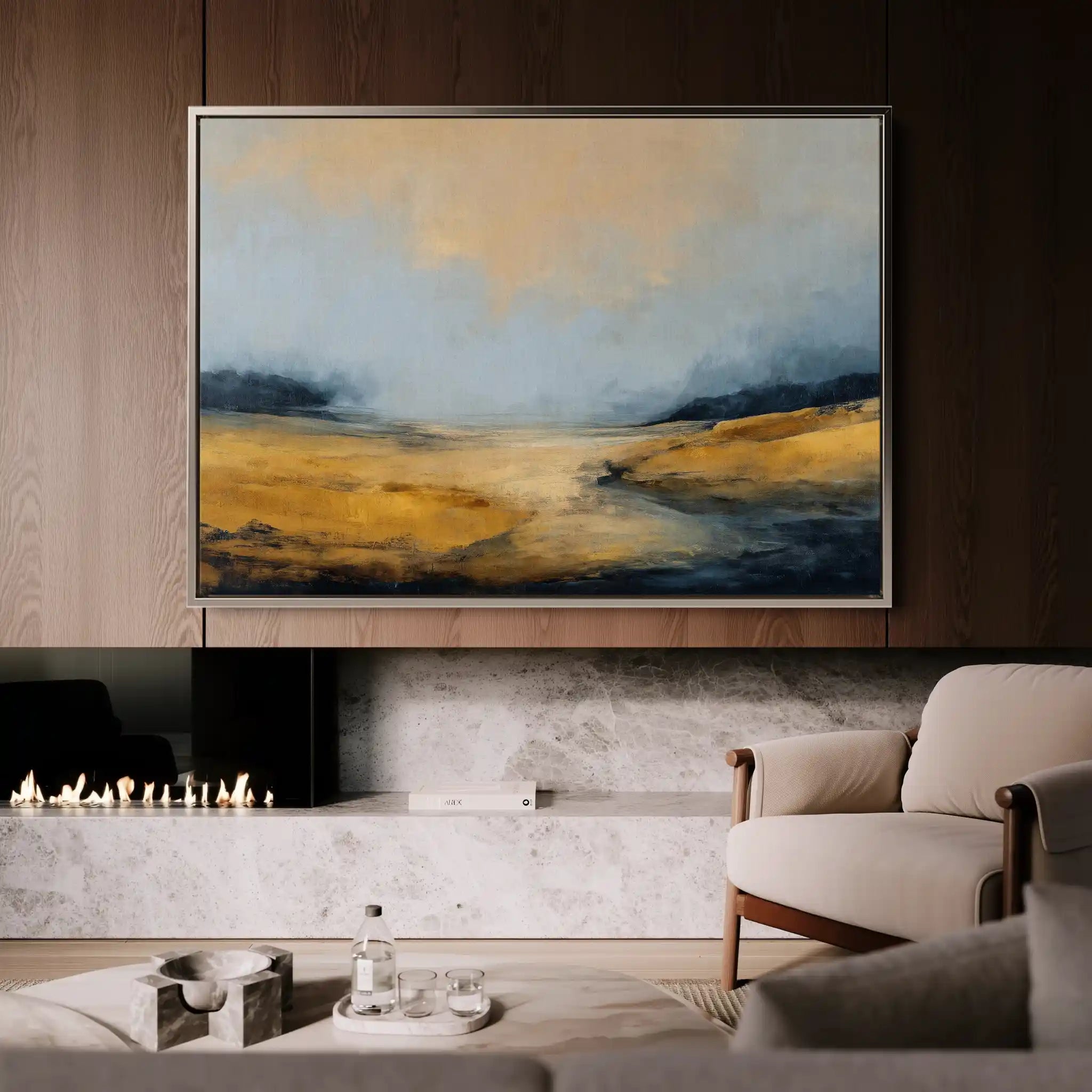 Abstract 1587 Canvas Art 60 x 40 cm / Black