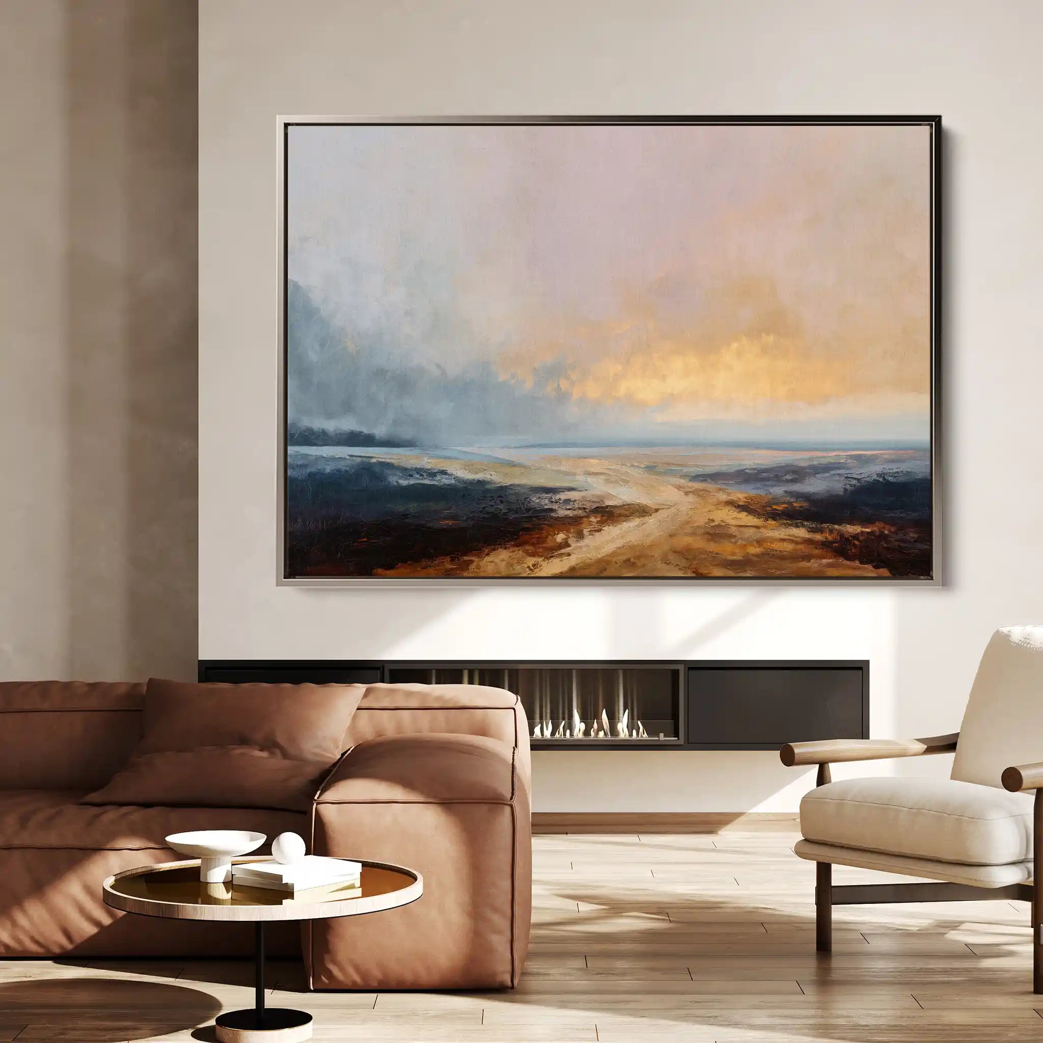 Abstract 1588 Canvas Art 60 x 40 cm / Black