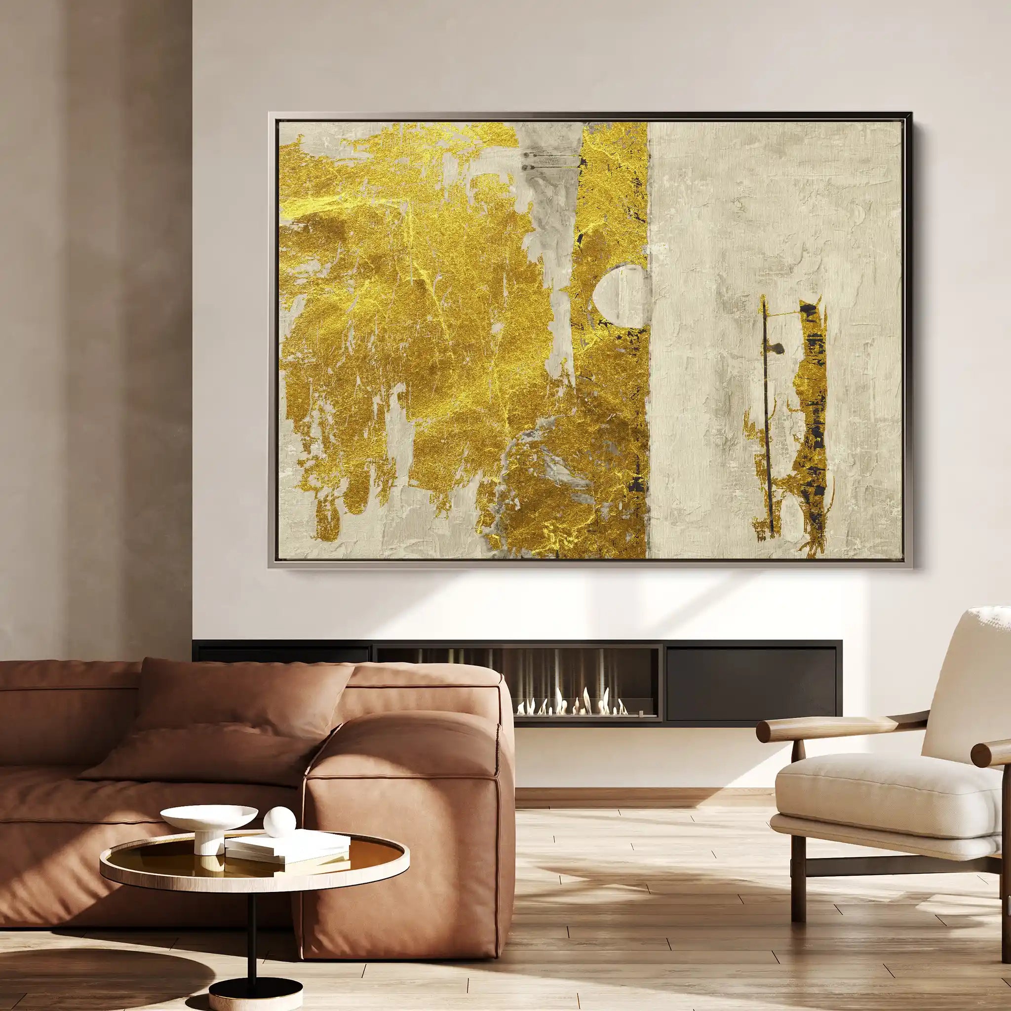 Abstract 159 Canvas Art 60 x 40 cm / Black