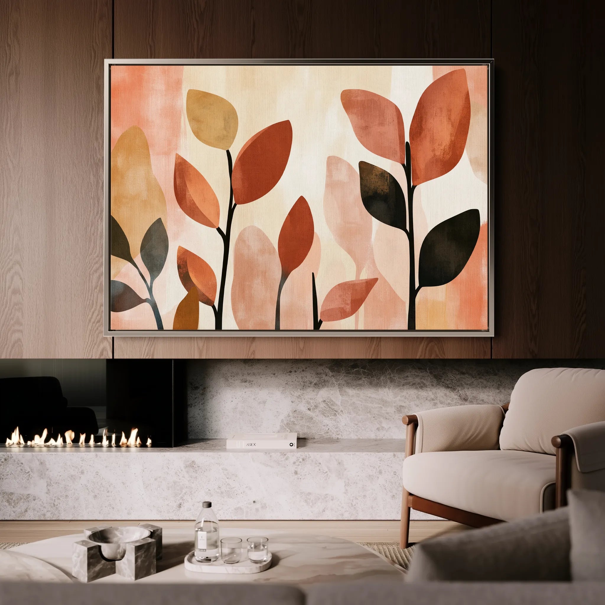 Boho 159 Canvas Art 60 x 40 cm / Black