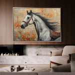 Horses 159 Canvas Art 60 x 40 cm / Black