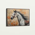 Horses 159 Canvas Art 60 x 40 cm / Black