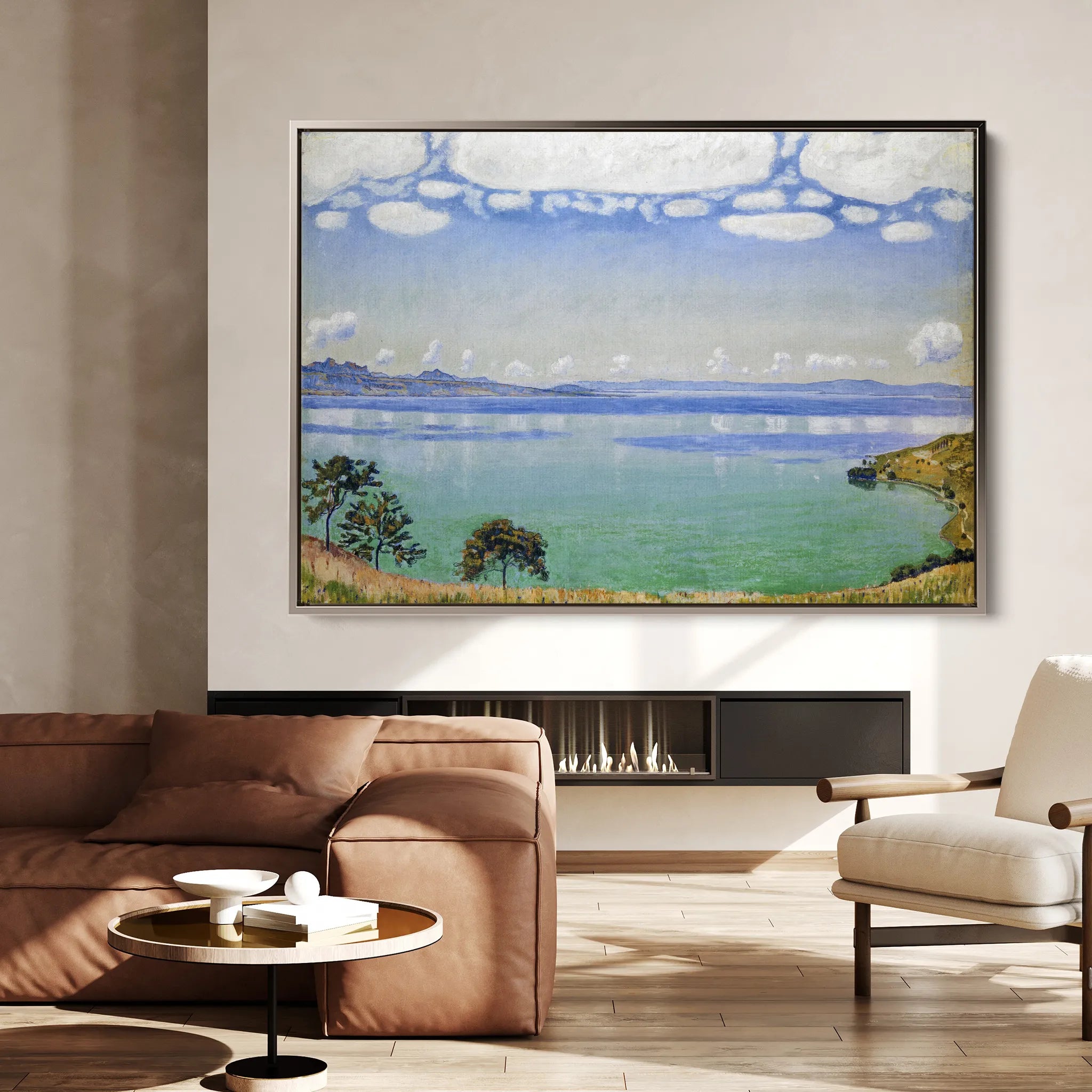 Landscape 159 Canvas Art 60 x 40 cm / Black