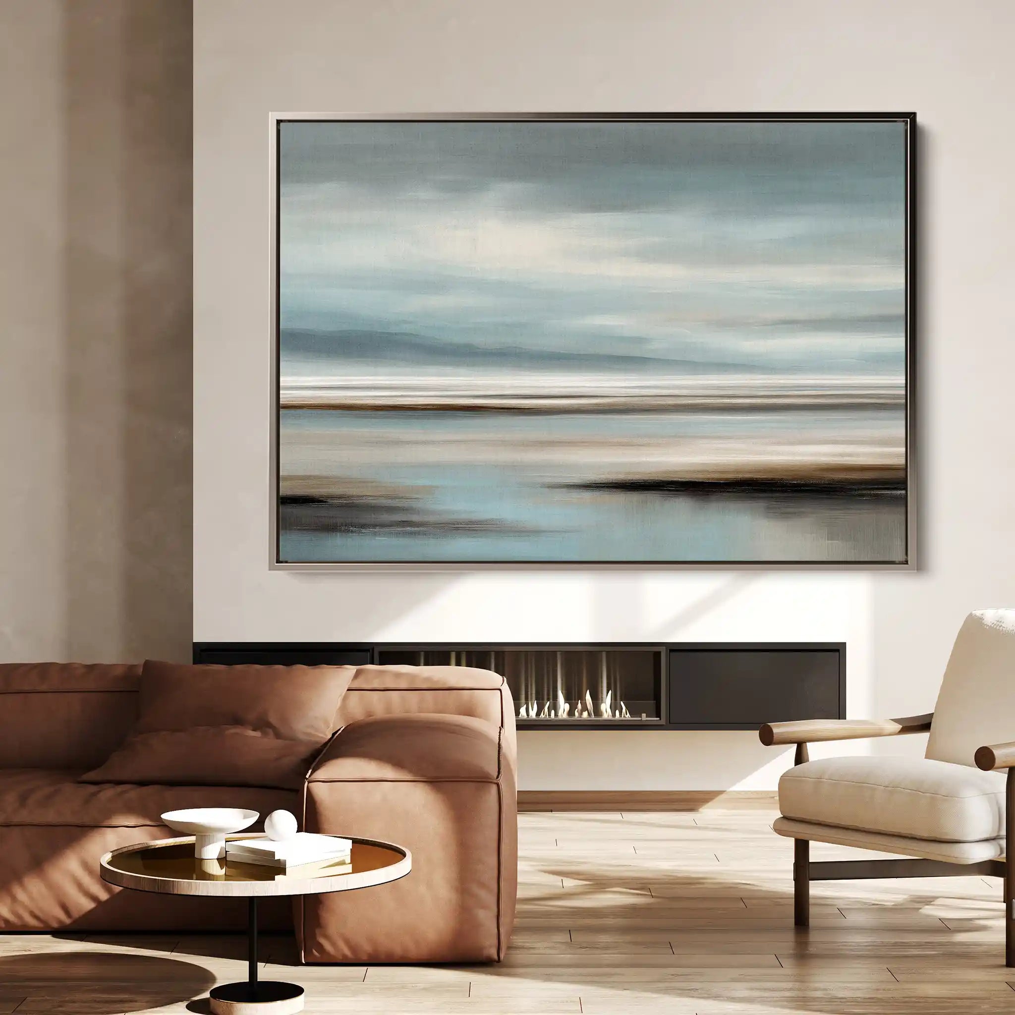 Abstract 1591 Canvas Art 60 x 40 cm / Black