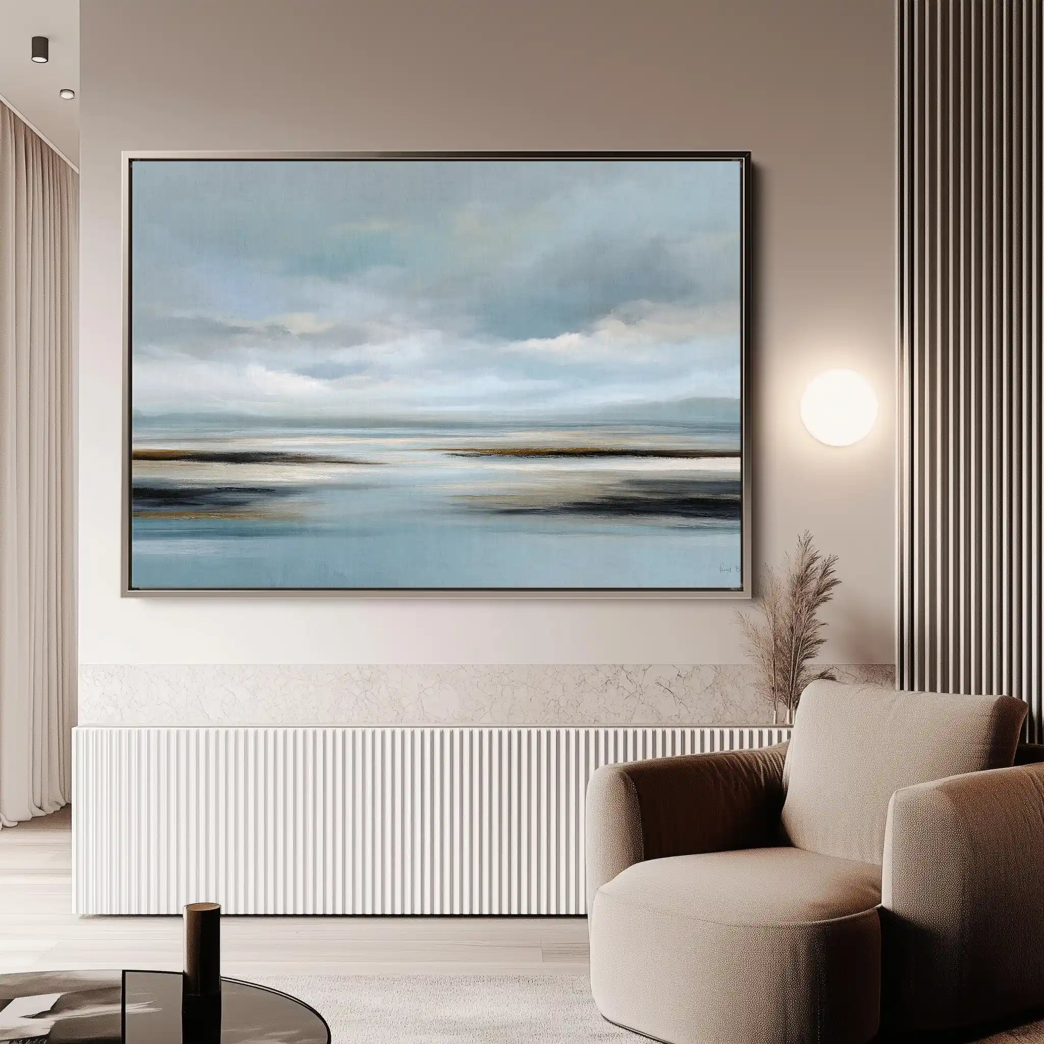 Abstract 1592 Canvas Art 60 x 40 cm / Black