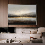 Abstract 1596 Canvas Art 60 x 40 cm / Black