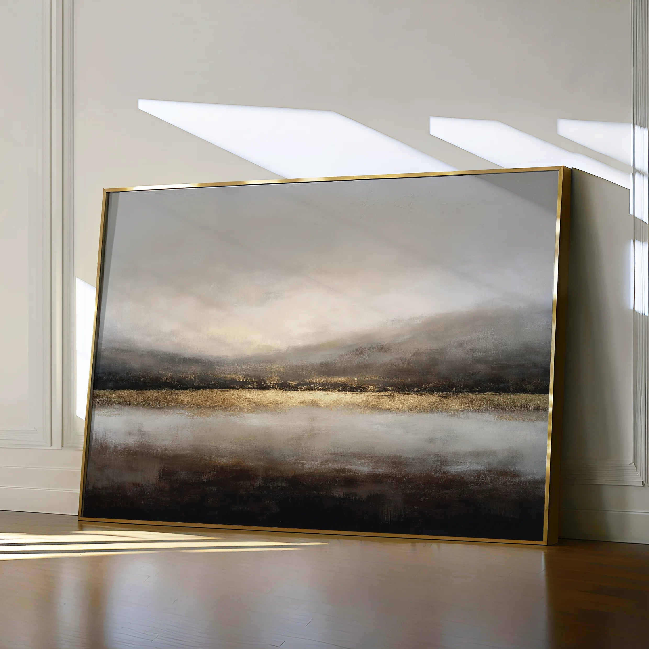 Abstract 1596 Canvas Art 60 x 40 cm / Black