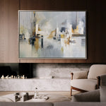 Abstract 1599 Canvas Art 60 x 40 cm / Black