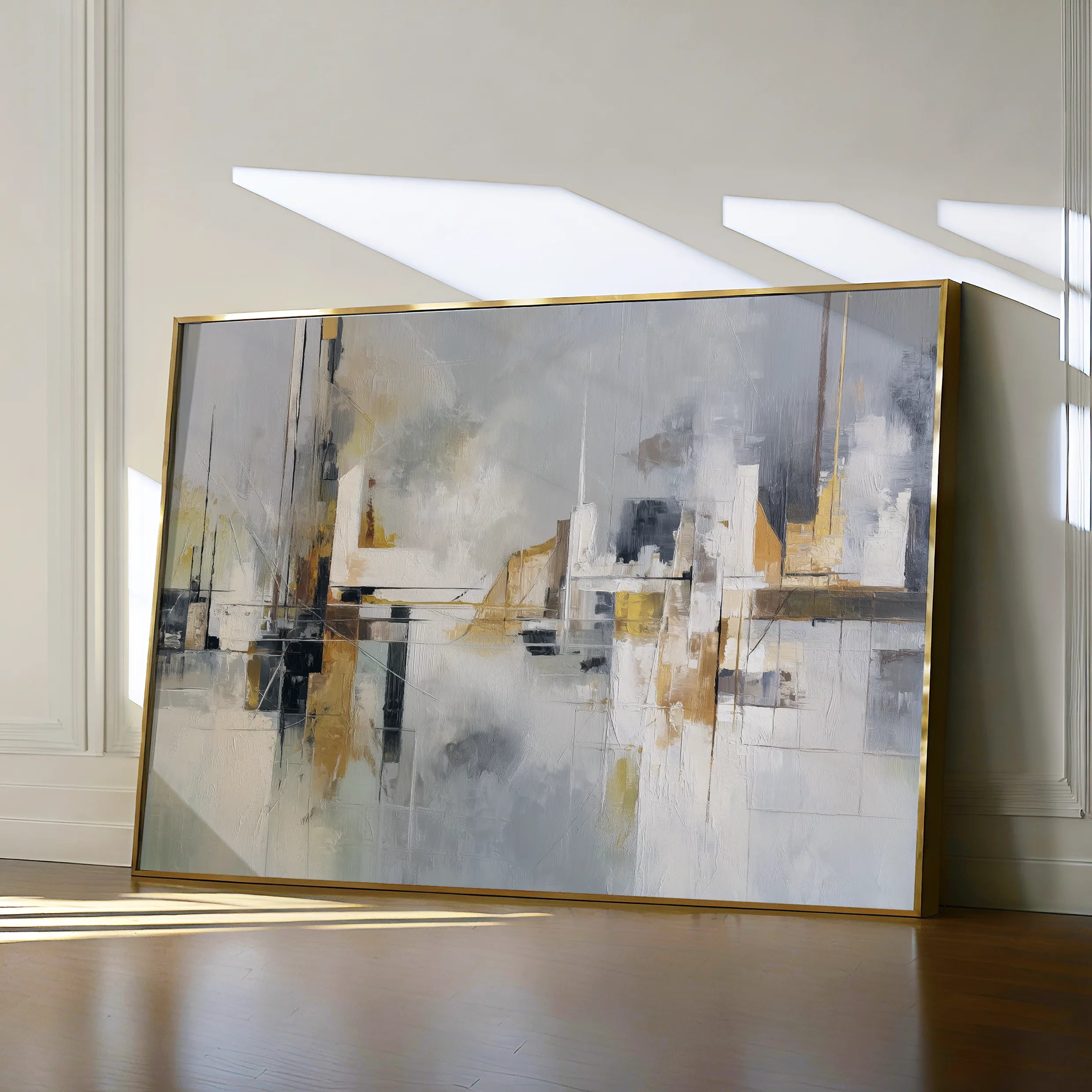 Abstract 1599 Canvas Art 60 x 40 cm / Black