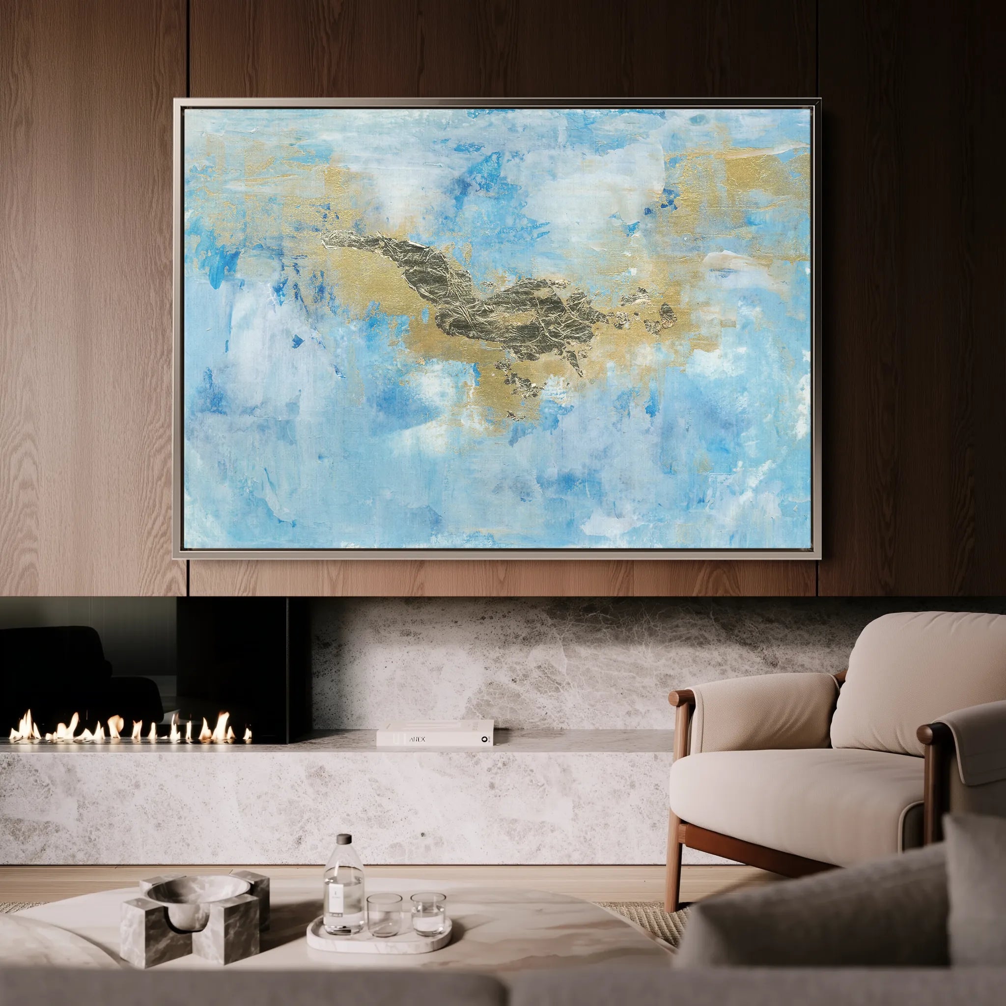 Abstract 160 Canvas Art 60 x 40 cm / Black