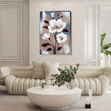 Floral 160 Canvas Art 60 x 40 cm / Black
