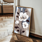 Floral 160 Canvas Art 60 x 40 cm / Black