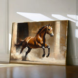 Horses 160 Canvas Art 60 x 40 cm / Black