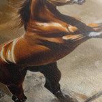 Horses 160 Canvas Art 60 x 40 cm / Black