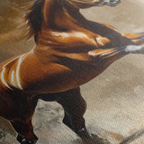Horses 160 Canvas Art 60 x 40 cm / Black