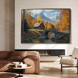 Landscape 160 Canvas Art 60 x 40 cm / Black