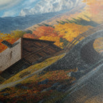 Landscape 160 Canvas Art 60 x 40 cm / Black