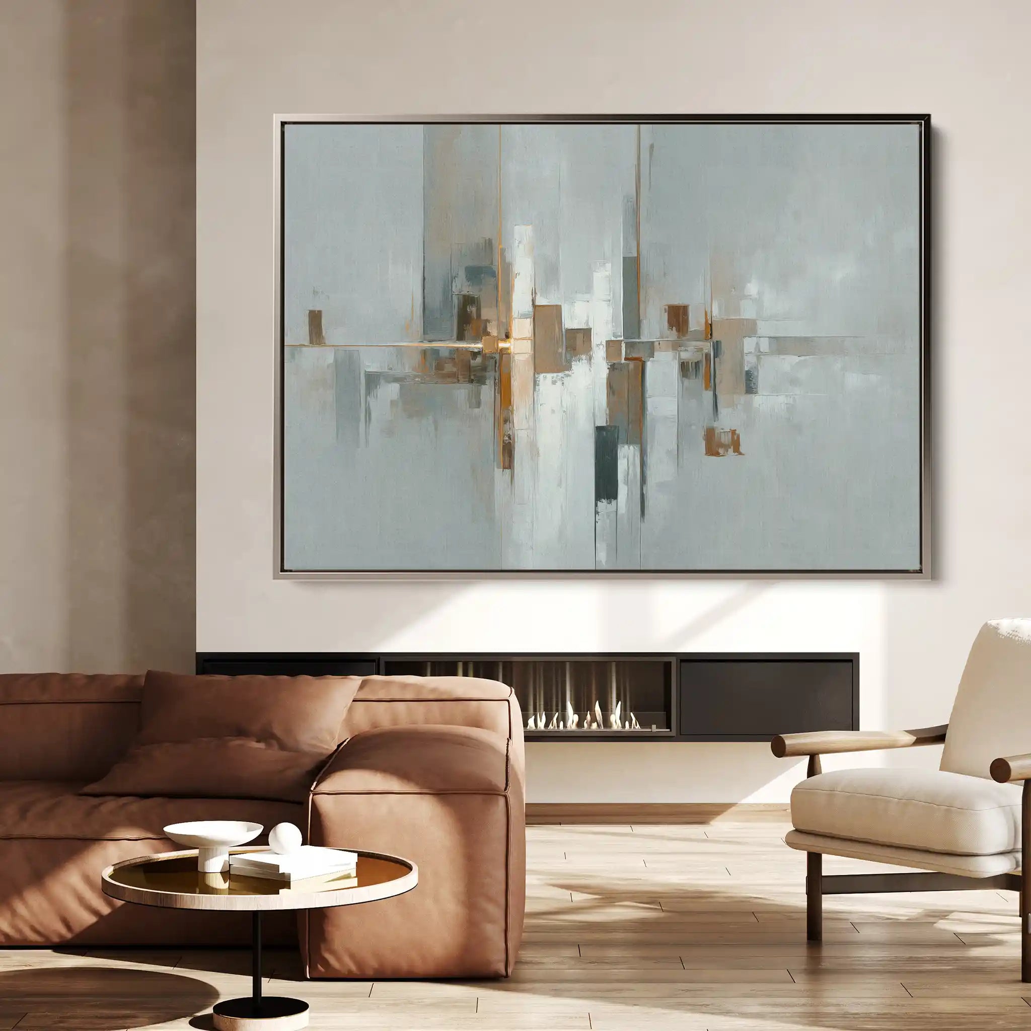 Abstract 1600 Canvas Art 60 x 40 cm / Black