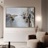 Abstract 1601 Canvas Art 60 x 40 cm / Black