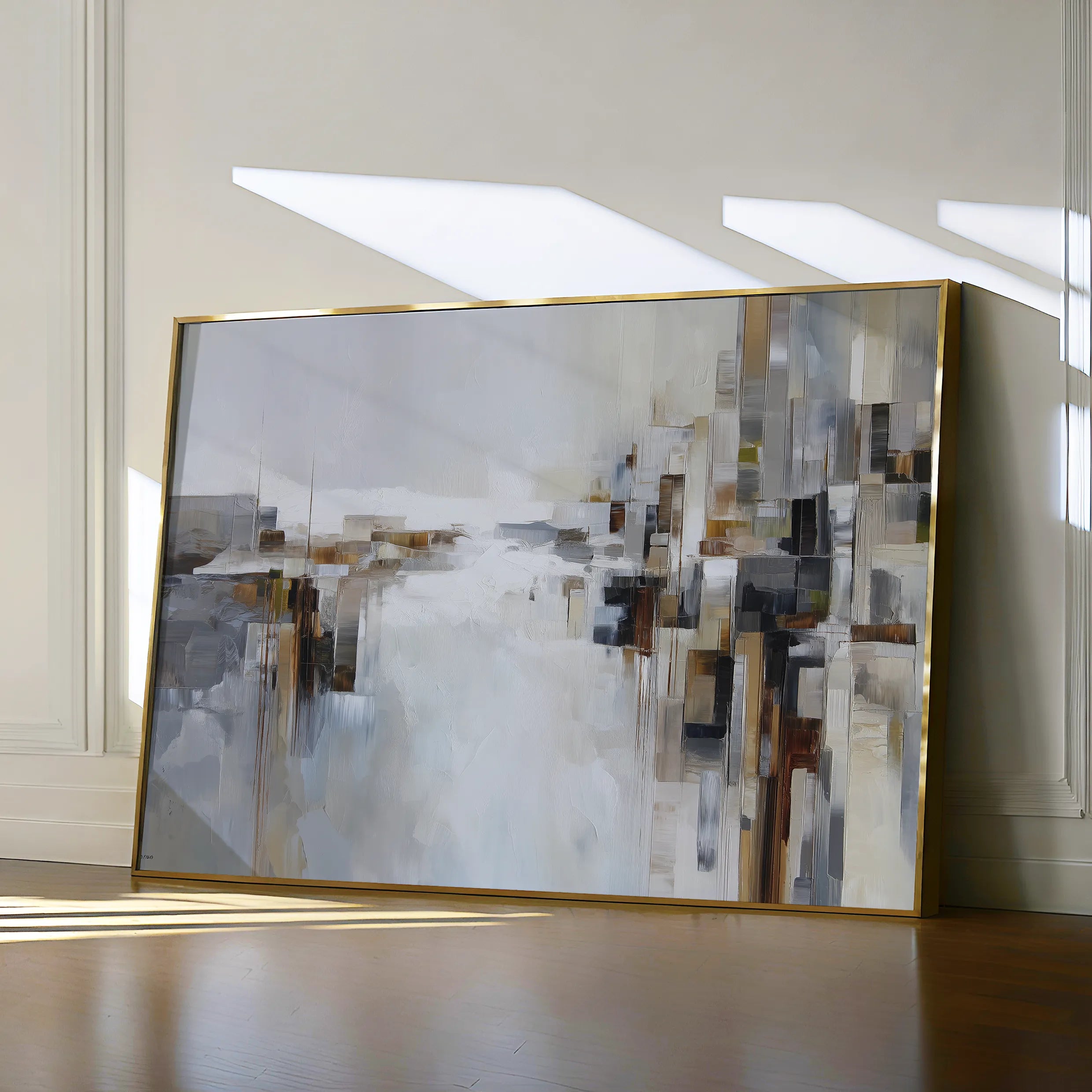 Abstract 1601 Canvas Art 60 x 40 cm / Black
