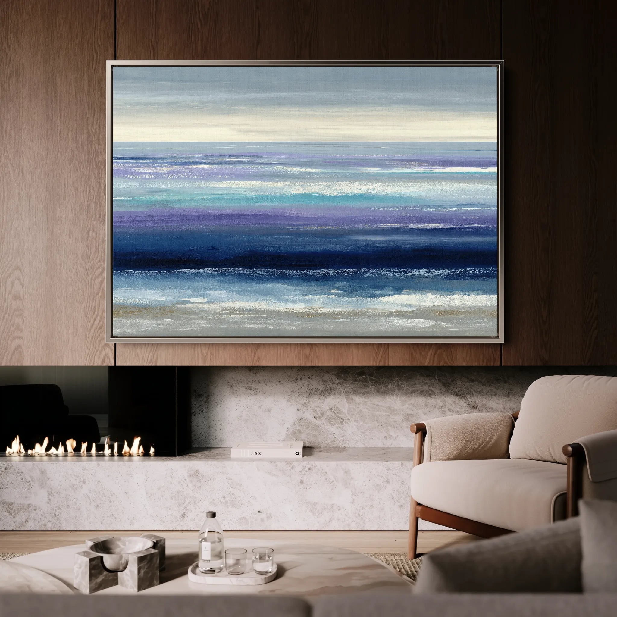 Abstract 1602 Canvas Art 60 x 40 cm / Black