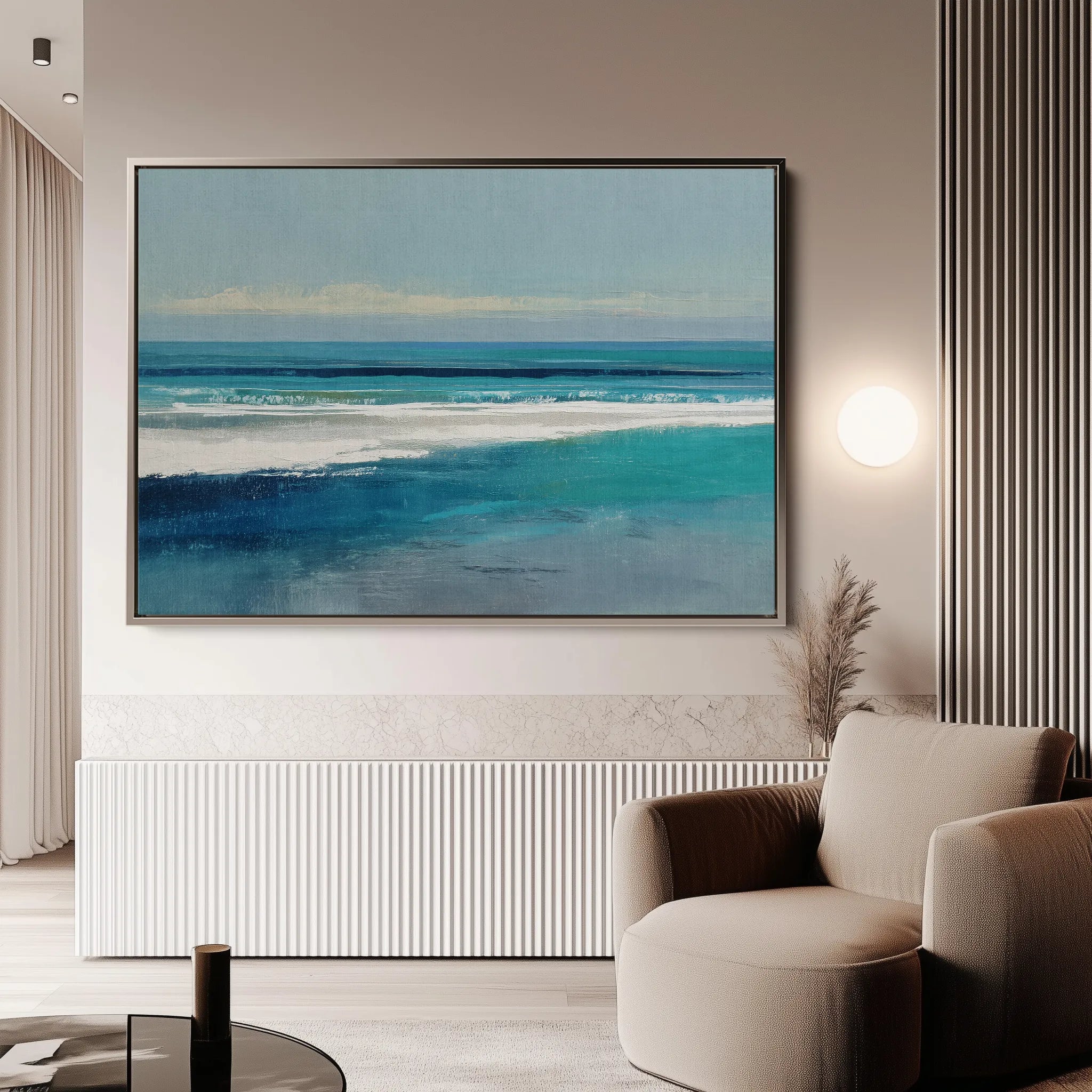 Abstract 1604 Canvas Art 60 x 40 cm / Black